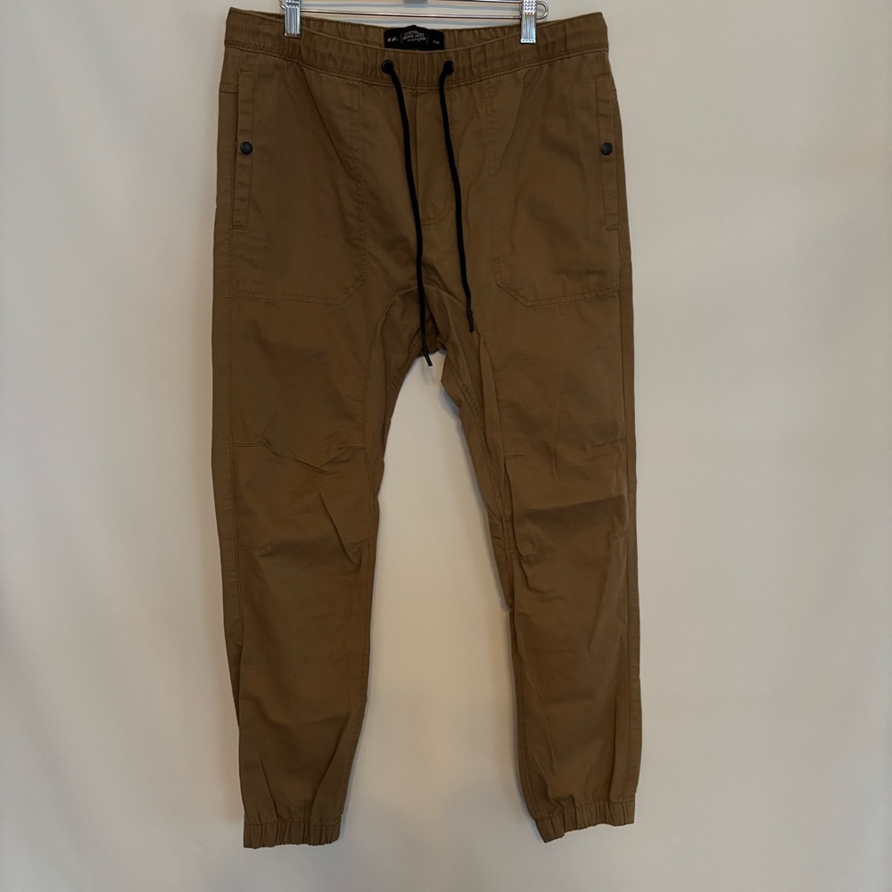 Customised Drake Jogger By Cotton On Tan Size 32